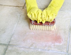 scrub tile and grout